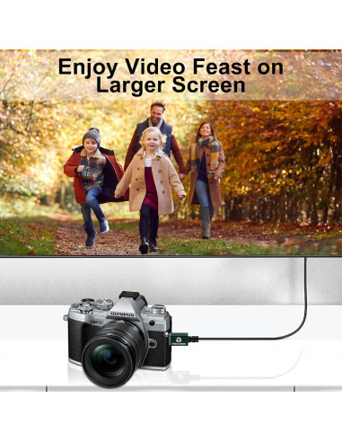 Cable Micro HDMI a HDMI Thsucords 0.3m 4K 60Hz Ultra Delgado