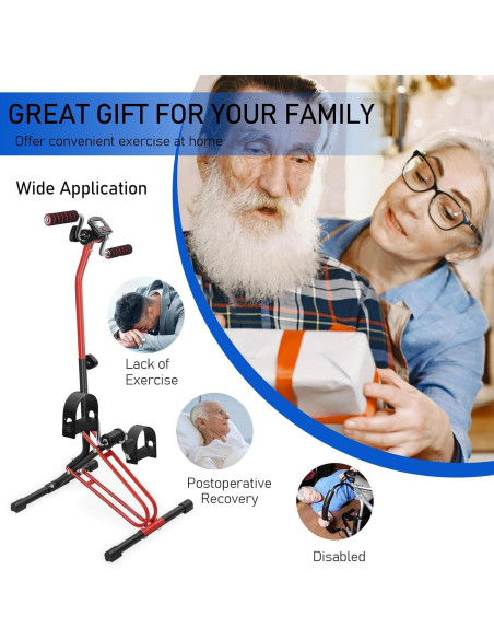 Ejercitador de Pedales Ajustable Gihusrzx para Ancianos