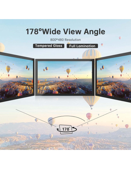 Pantalla Táctil 5" HMTECH para Raspberry Pi 800x480