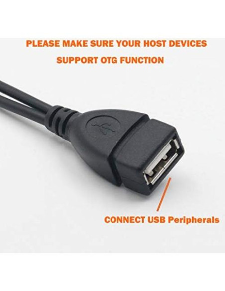 Adaptador OTG AuviPal 2-en-1 Micro USB a USB - Paquete de 2
