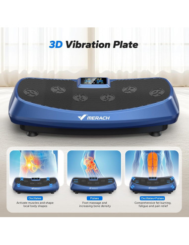 Máquina de Ejercicio de Placa de Vibración MERACH MR-2469 3D