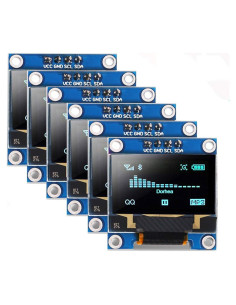 6 Módulos Pantalla OLED 0.96" DORHEA 128x64 I2C Azul