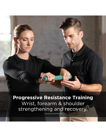 Barra de Terapia THERABAND FlexBar Verde Mediana 30.48cm