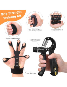 Kit de Fortalecimiento de Agarre Btfsoul - 8 Piezas Ajustables 2