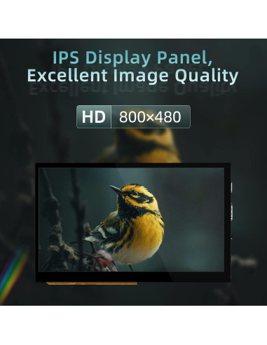 Pantalla Táctil HDMI 5" BIGTREETECH 800x480 IPS Compatible Raspberry Pi