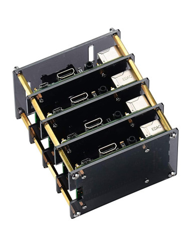 Caja de Clúster GeeekPi para Raspberry Pi 4/3/2 con Ventiladores