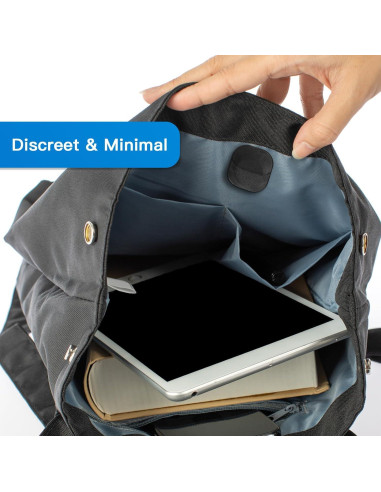 Soporte Adhesivo para AirTag CaSZLUTION - 4 Paquetes Negro