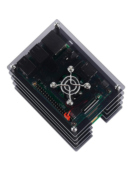 Caja de Clúster GeeekPi para Raspberry Pi 4/3/2 con Ventiladores