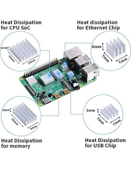 Caja de Clúster GeeekPi para Raspberry Pi 4/3/2 con Ventiladores