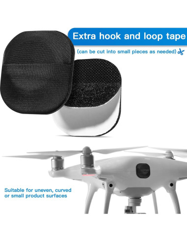 Soporte Adhesivo para AirTag CaSZLUTION - 4 Paquetes Negro