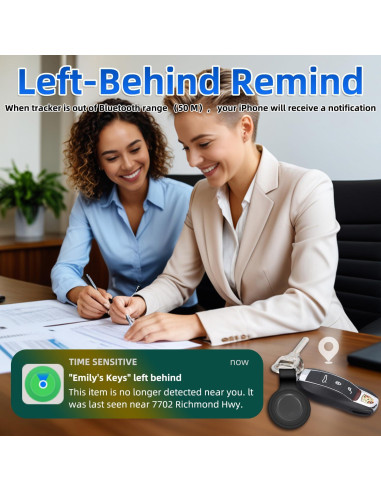 Localizador Bluetooth YWEAUIV Air Tracker Negro para iOS