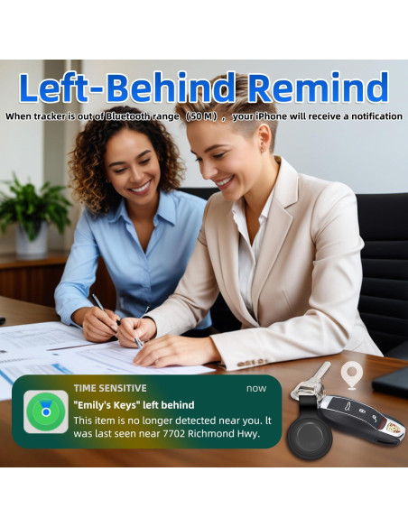 Localizador Bluetooth YWEAUIV Air Tracker Negro para iOS