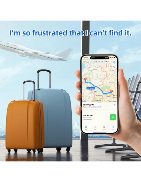 Localizador Bluetooth YWEAUIV Air Tracker Negro para iOS