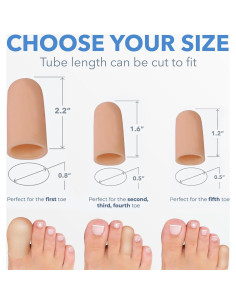 Protectores de Dedos de Silicona BloomLab - 12 Pcs Beige para Alivio de Dolor 2