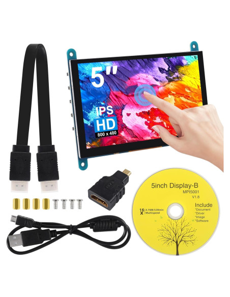 Pantalla Táctil Capacitiva 5" IPS 800x480 HDMI XIITIA