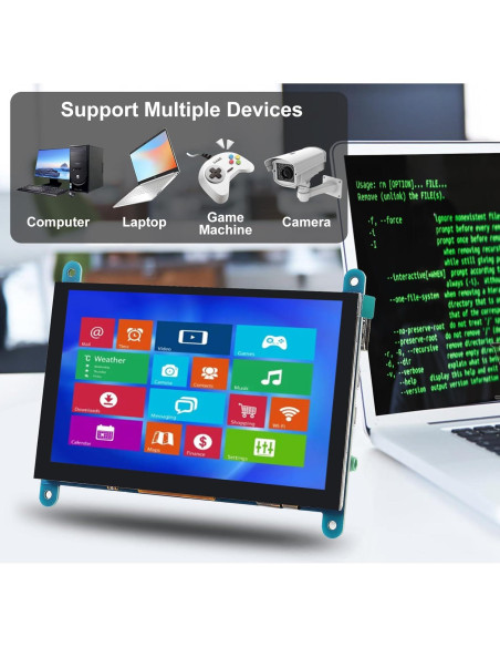 Pantalla Táctil Capacitiva 5" IPS 800x480 HDMI XIITIA