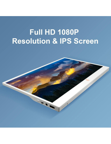 Monitor Portátil Full HD 14" Orange Pi con Altavoces Integrados