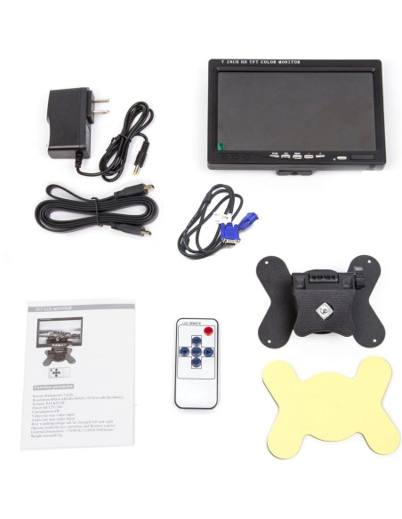 Monitor portátil Yasoca 7" HD 1024x600 HDMI VGA