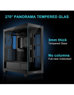 Caja de PC Gaming Sevenhero EL2 ATX con Ventiladores ARGB 120mm 2