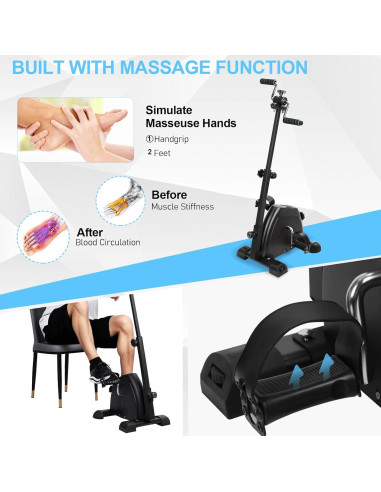 Bicicleta de Ejercicio Kripyery Ajustable para Ancianos