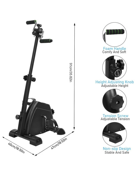 Bicicleta de Ejercicio Kripyery Ajustable para Ancianos
