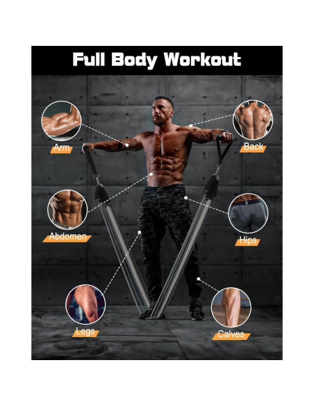 Bandas de Resistencia Fitense 270LBS - 6 Piezas para Entrenamiento