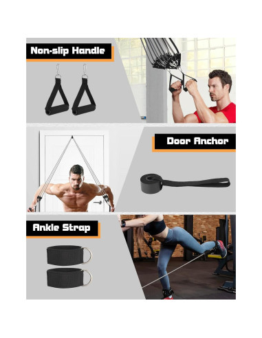 Bandas de Resistencia Fitense 270LBS - 6 Piezas para Entrenamiento