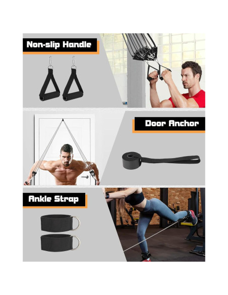 Bandas de Resistencia Fitense 270LBS - 6 Piezas para Entrenamiento