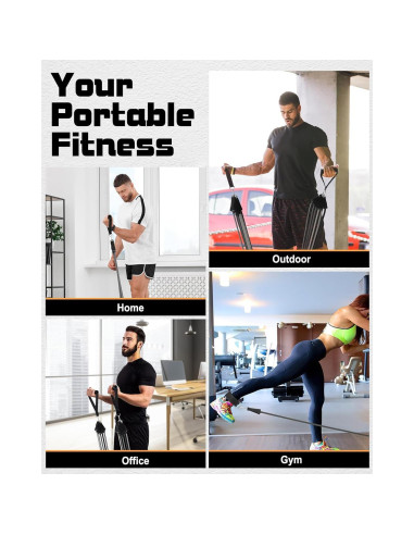 Bandas de Resistencia Fitense 270LBS - 6 Piezas para Entrenamiento