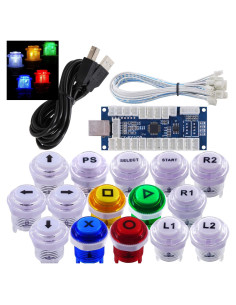 Kit de Juego Arcade SJ@JX DIY con Botones LED Cherry MX