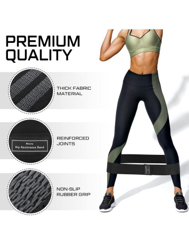 24 Bandas de Resistencia Bunnycool para Ejercicio y Fitness