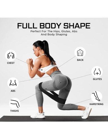 24 Bandas de Resistencia Bunnycool para Ejercicio y Fitness