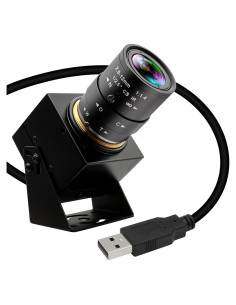 Cámara USB IFWATER 4K 2.8-12mm Lente Manual 4X Zoom