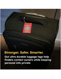 Etiquetas de Equipaje Inteligentes SeQR - 2 Piezas, Código QR 2