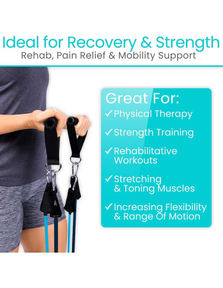 Bandas de Resistencia Vive 11 Pcs - Entrenamiento y Rehabilitación