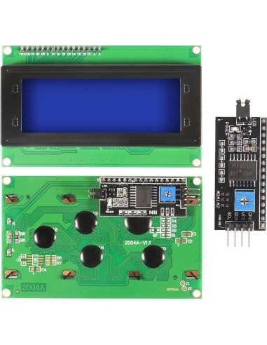 Módulo LCD 2004 I2C DORHEA 20x4 Retroiluminación Azul