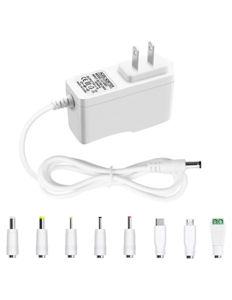 Adaptador de Alimentación 5V 1A Arkare con 8 Enchufes DC