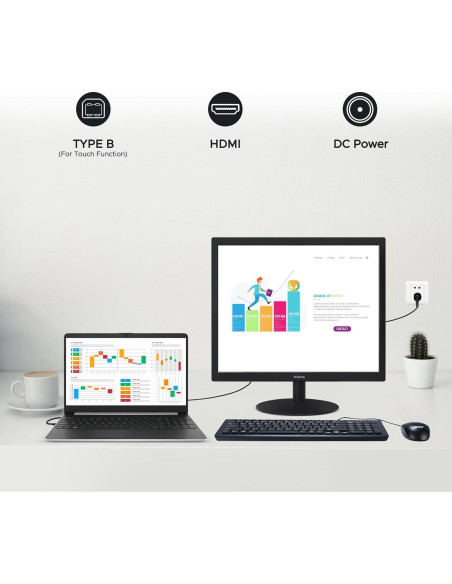 Monitor Táctil 17" SKitphrati 1280x1024 HDMI VGA VESA