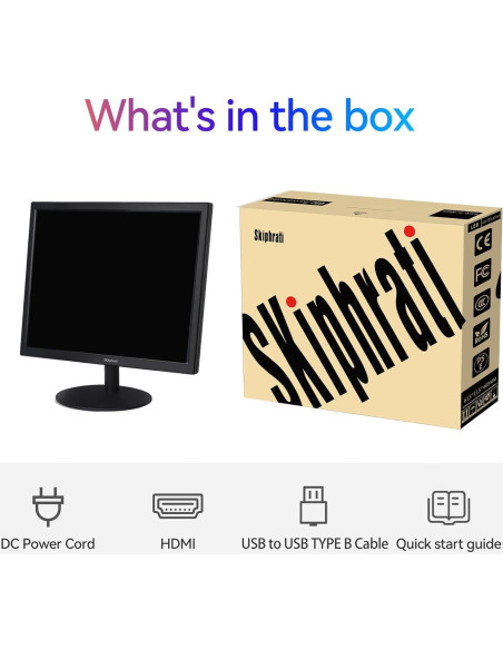 Monitor Táctil 17" SKitphrati 1280x1024 HDMI VGA VESA