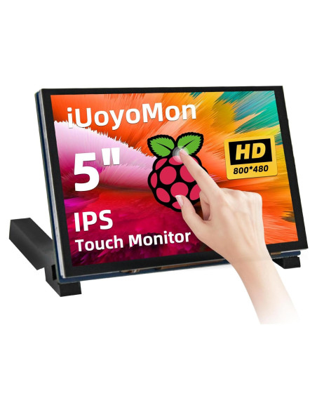 Pantalla Táctil IPS 12.7 cm iUoyoMon para Raspberry Pi 5/4/3