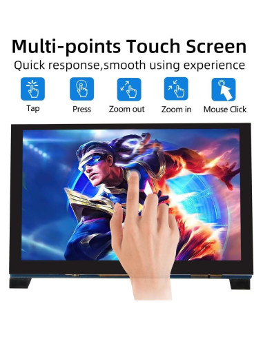 Pantalla Táctil IPS 12.7 cm iUoyoMon para Raspberry Pi 5/4/3