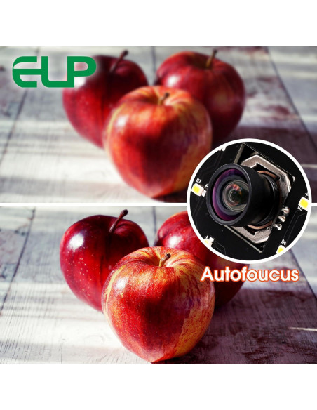 Cámara USB 4K ELP IMX415 Autofoco 100 para PC y Raspberry Pi