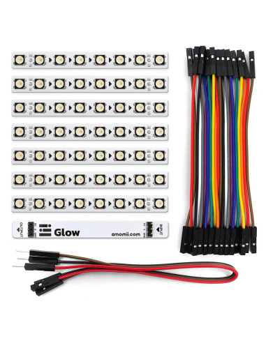 Tiras LED amomii Glow 8-Pack RGB Direccionables 10W