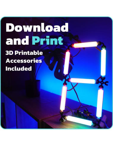 Tiras LED amomii Glow 8-Pack RGB Direccionables 10W