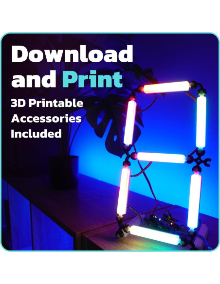 Tiras LED amomii Glow 8-Pack RGB Direccionables 10W