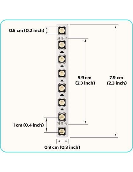 Tiras LED amomii Glow 8-Pack RGB Direccionables 10W