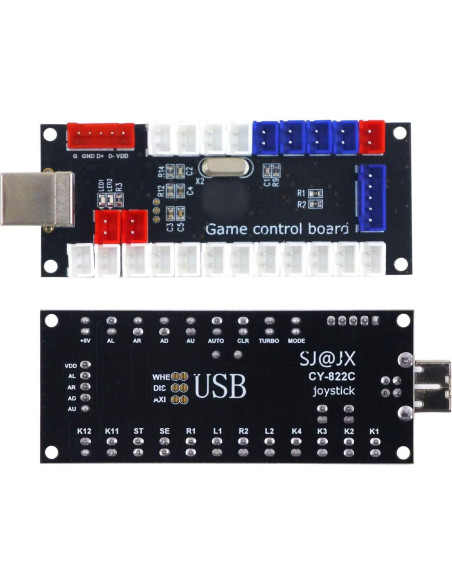 Controlador Arcade USB SJ@JX para 2 Jugadores - Sin Retraso