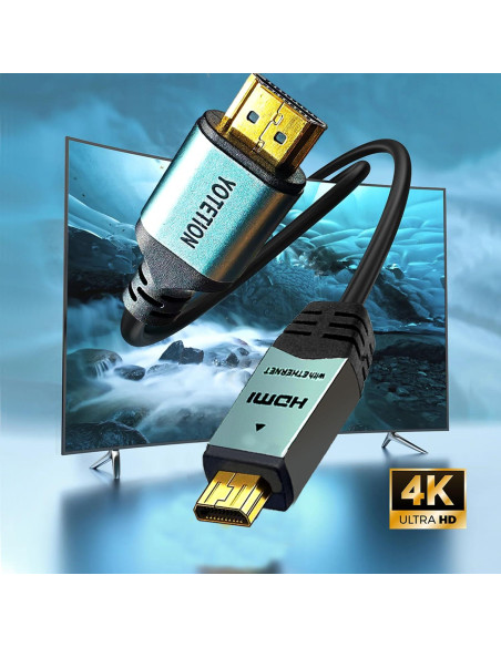 Cable Micro HDMI a HDMI 5m Lianjie 4K 60Hz Alta Velocidad