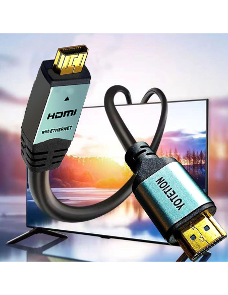 Cable Micro HDMI a HDMI 5m Lianjie 4K 60Hz Alta Velocidad