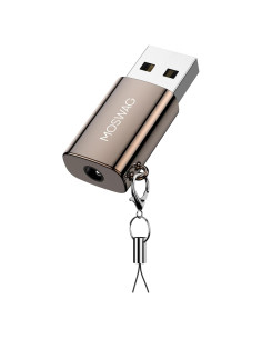 Adaptador de Audio USB a Jack 3.5mm MOSWAG - Compatible PS4, PC